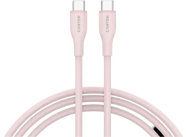 Cablu Canyon - CC60SC10, USB-C/USB-C, 1 m, roz