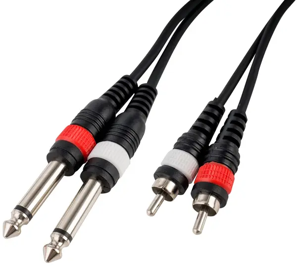 Cablu Cascha - HH 2096, RCA/6.3 mm, 6 m, negru