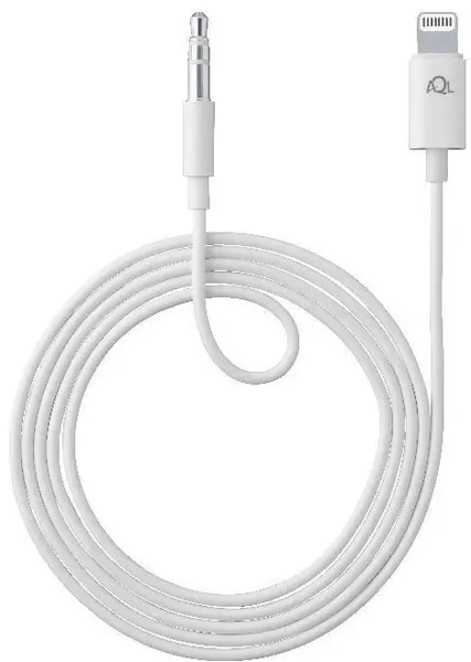 Cablu Cellularline - 5608, Lightning/jack 3.5 mm, 1 m, alb
