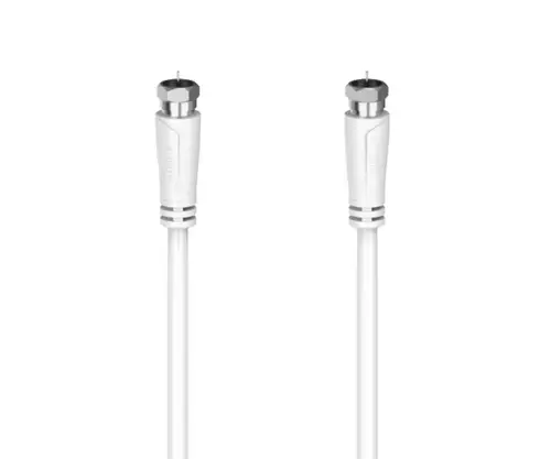 Cablu coaxial Hama 205063, 90 dB, 1.5 m (Alb)
