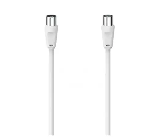 Cablu coaxial Hama 305043 T-M, 3m, 75dB (Alb)