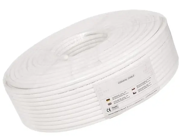 Cablu coaxial RG6 pentru camere supraveghere, rola 100m, KAB0003