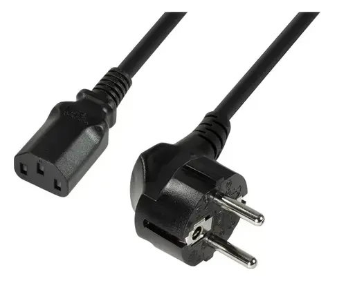 Cablu componente Logilink Schuko Male - IEC 320 C13 Female, 1.8m (negru)