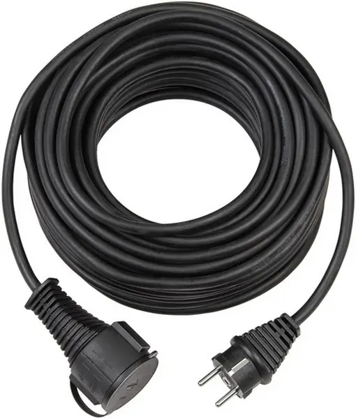 Cablu cupru 3 x 2.5, 20M, cu stecher si cupla, negru, FS-UK2025
