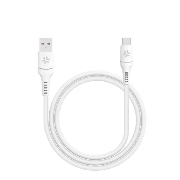 Cablu date Celly, USBA - USBC, 65W, 1m, Alb
