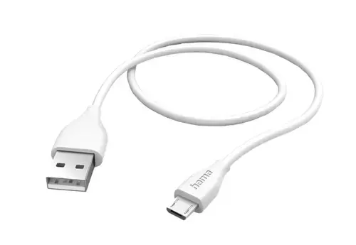Cablu date Hama 201587, USB-A - MicroUSB, 1.5m (Alb)