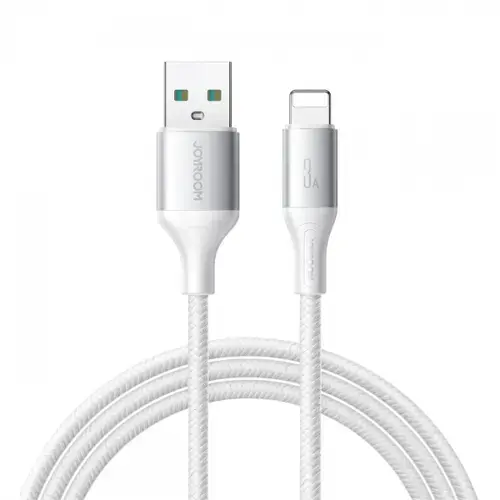 Cablu Date/Incarcare Joyroom S-A28 Flash, USB-A - Lightning, 18W, 2m (Alb)