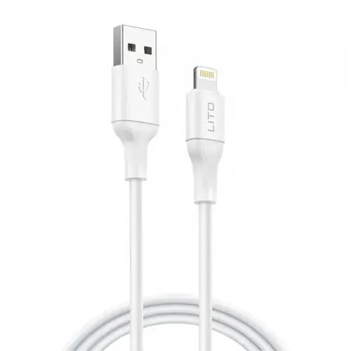 Cablu Date/Incarcare Lito LD06L, USB-A - Lightning, 18W, 1m