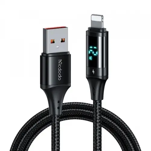 Cablu Date/Incarcare McDodo CA-1060 Display, USB-A - Lightning, 12W, 1.2m