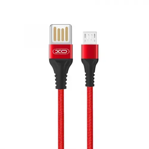 Cablu Date/Incarcare XO Design NB118, USB-A - microUSB, 18W, 1m (Rosu)