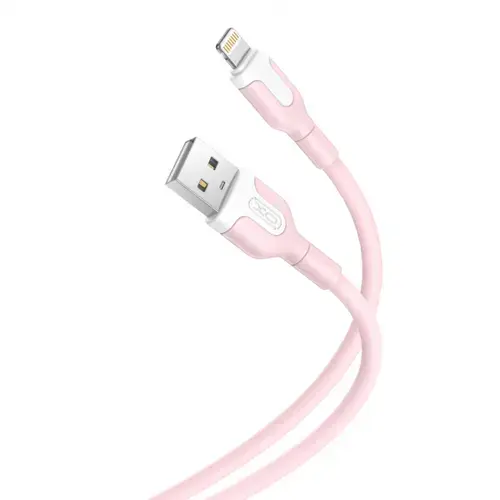 Cablu Date/Incarcare XO Design NB212 USB-A - Lightning, 18W, 1m (Roz)