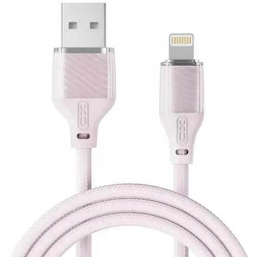Cablu Date/Incarcare XO Design NB291, USB-A - Lightning, 18W, 1m (Roz)