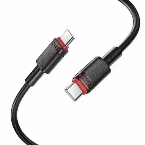 Cablu Date si Incarcare Type-C la Type-C Borofone BX110 Beneficio 3A, 1m, Negru