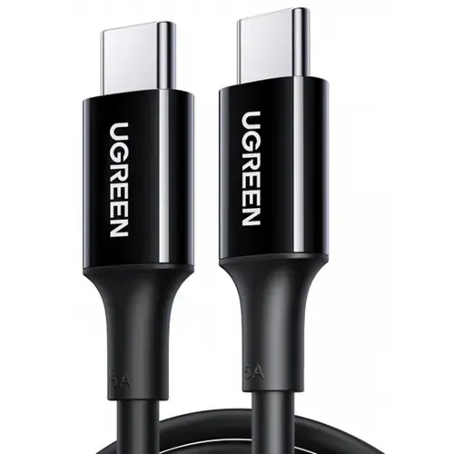 Cablu Date si incarcare UGREEN US300, USB-C - USB-C, 100W, 2m (Negru)