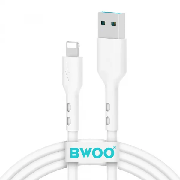 Cablu Date si Incarcare USB-A - Lightning BWOO X172L, 15W, 1m, Alb