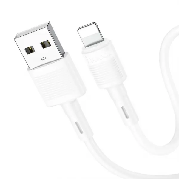 Cablu Date si Incarcare USB-A - Lightning HOCO X83 Victory, 18W, 1m, Alb