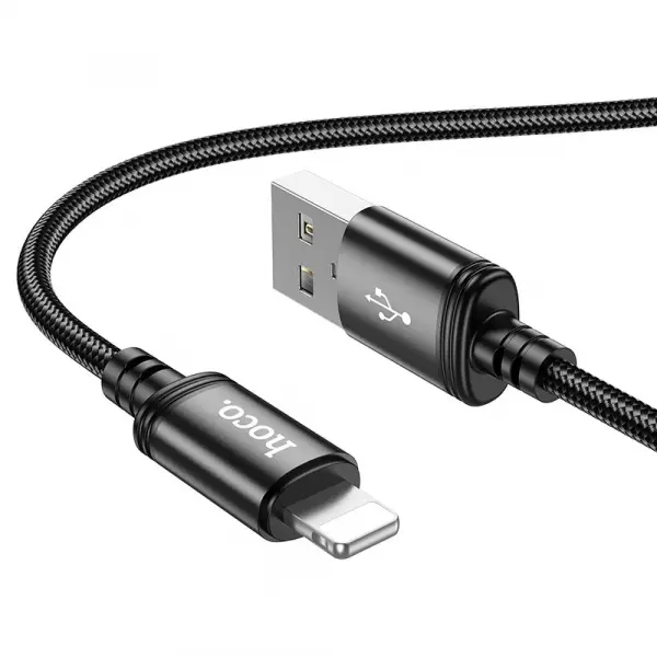Cablu Date si Incarcare USB-A - Lightning HOCO X89, 18W, 1m, Negru