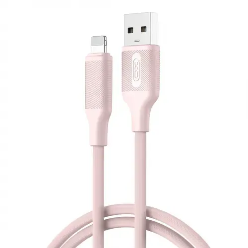 Cablu Date si Incarcare USB-A - Lightning XO Design NB265, 12W, 1m, Roz