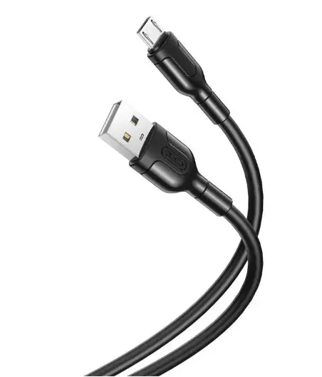 Cablu Date si Incarcare USB-A - microUSB XO Design NB212, 18W, 1m, Negru