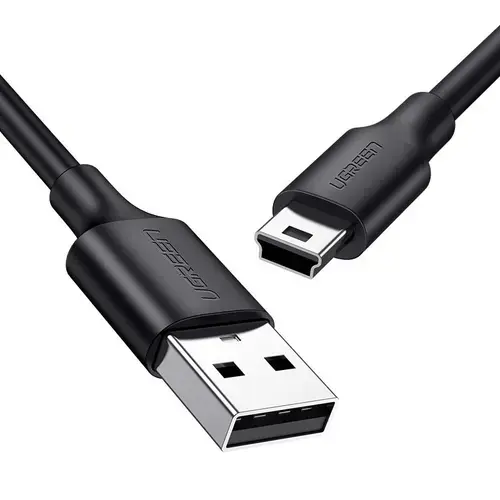 Cablu Date si Incarcare USB-A - miniUSB UGREEN US132, 10W, 1m, Negru