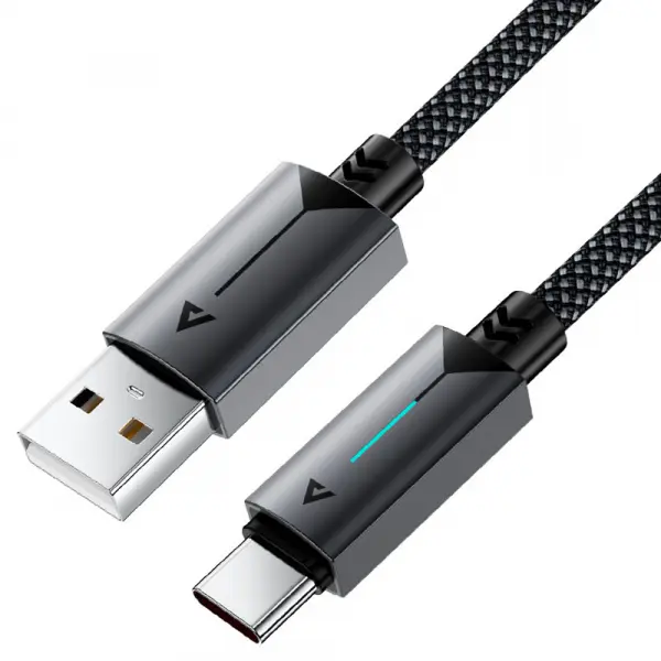 Cablu Date si Incarcare USB-A - USB-C Acefast C19-04, 18W, 1.2m, Negru