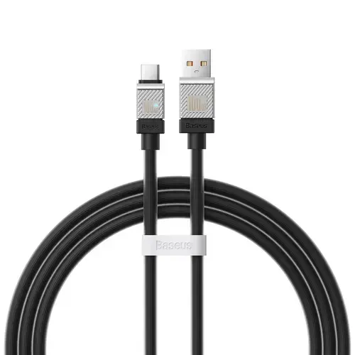 Cablu Date si Incarcare USB-A - USB-C Baseus CoolPlay, 100W, 1m, Negru CAKW000601