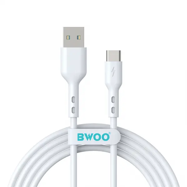 Cablu Date si Incarcare USB-A - USB-C BWOO BO-X172C-2M, 15W, 2m, Alb