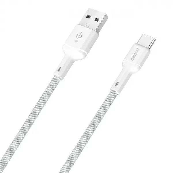 Cablu Date si Incarcare USB-A - USB-C Dudao L9T, 100W, 1m, Alb