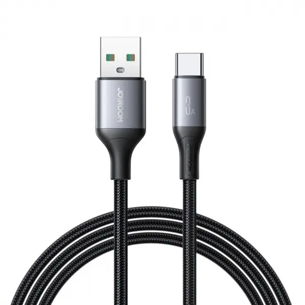 Cablu Date si Incarcare USB-A - USB-C Joyroom S-A28 Flash, 30W, 2m, Negru