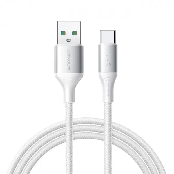 Cablu Date si Incarcare USB-A - USB-C Joyroom S-A28 Flash, 30W, 2m, Alb