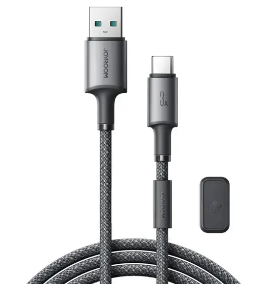 Cablu Date si Incarcare USB-A - USB-C Joyroom S-A50, 60W, 1.2m, Gri