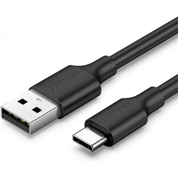 Cablu Date si Incarcare USB-A - USB-C UGREEN US287, 18W, 0.25m, Negru