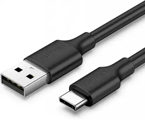 Cablu Date si Incarcare USB-A - USB-C UGREEN US287, 18W, 0.25m, Negru