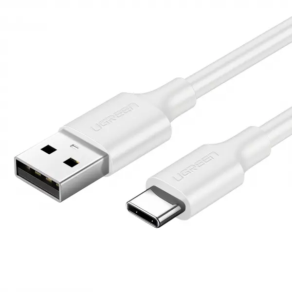 Cablu Date si Incarcare USB-A - USB-C UGREEN US287, 18W, 1m, Alb