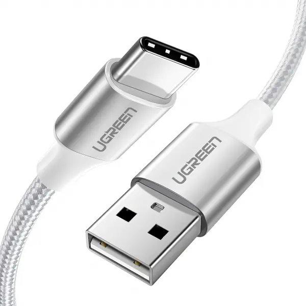Cablu Date si Incarcare USB-A - USB-C UGREEN US288, 18W, 1m, Alb