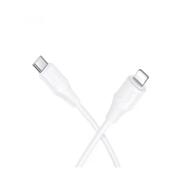 Cablu Date si Incarcare USB-C - Lightning HOCO X124, 27W, 1m, Alb