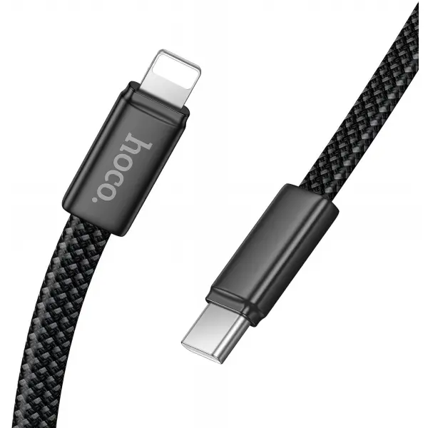 Cablu Date si Incarcare USB-C - Lightning HOCO X125, 30W, 1m, Negru