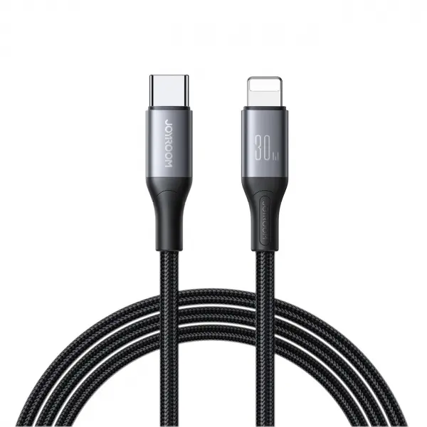 Cablu Date si Incarcare USB-C - Lightning Joyroom S-A28 Flash, 30W, 1m, Negru