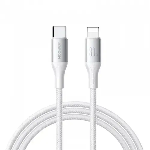 Cablu Date si Incarcare USB-C - Lightning Joyroom S-A28 Flash, 30W, 1m, Alb