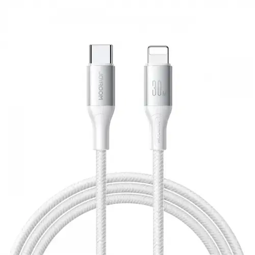 Cablu Date si Incarcare USB-C - Lightning Joyroom S-A28 Flash, 30W, 2m, Alb