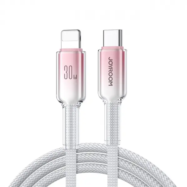 Cablu Date si Incarcare USB-C - Lightning Joyroom S-A42, 30W, 1.2m, Alb