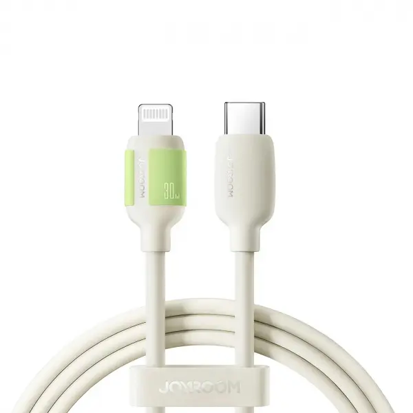 Cablu Date si Incarcare USB-C - Lightning Joyroom S-A53, 30W, 1.2m, Bej