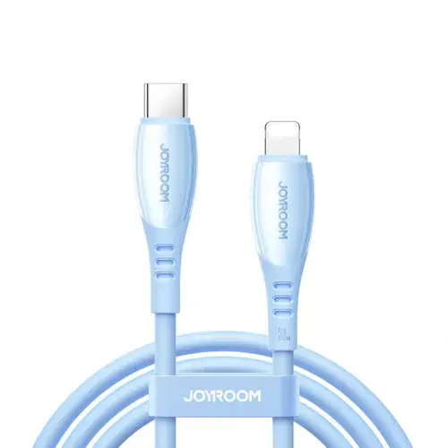 Cablu Date si Incarcare USB-C - Lightning Joyroom S-A59 Vibrant, 30W, 1.2m, Albastru