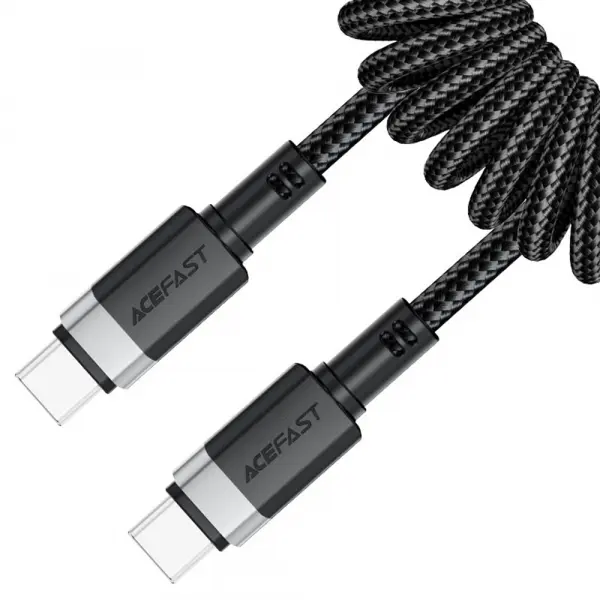 Cablu Date si Incarcare USB-C - USB-C Acefast C14-03, 60W, 1.2m, Negru