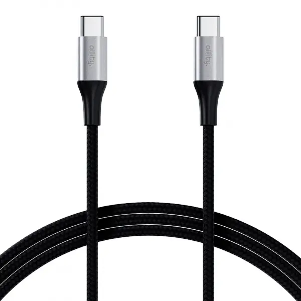 Cablu Date si Incarcare USB-C - USB-C Allity. AUC-01, 100W, 2m, Negru