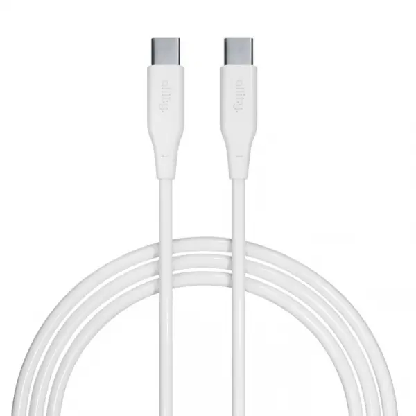 Cablu Date si Incarcare USB-C - USB-C Allity. AUC-02, 100W, 1m, Alb