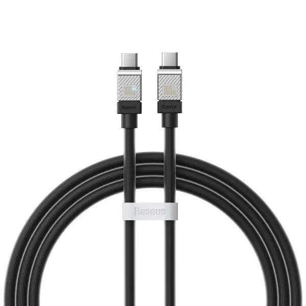 Cablu Date si Incarcare USB-C - USB-C Baseus CoolPlay, 100W, 1m, Negru CAKW000201