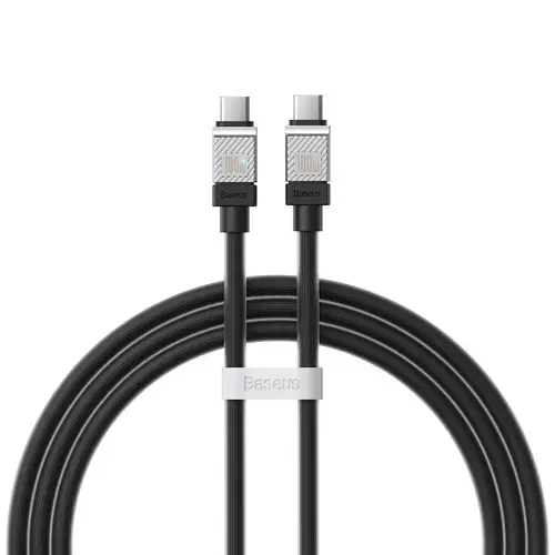 Cablu Date si Incarcare USB-C - USB-C Baseus CoolPlay, 100W, 1m, Negru CAKW000201