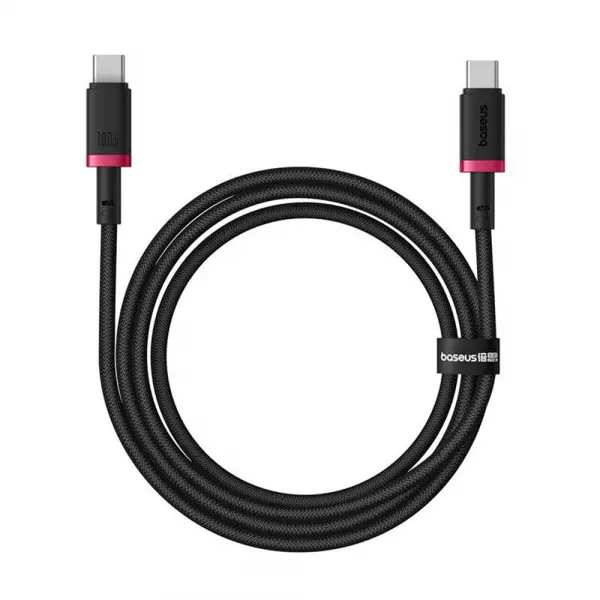Cablu Date si Incarcare USB-C - USB-C Baseus Dura Series, 100W, 2m, Rosu P10377803U01-02