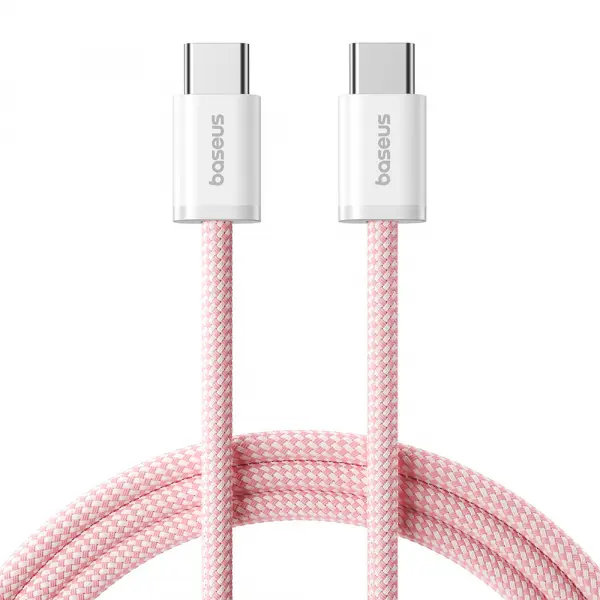 Cablu Date si Incarcare USB-C - USB-C Baseus Dynamic 4 Series, 100W, 1m, Roz P10381400411-00